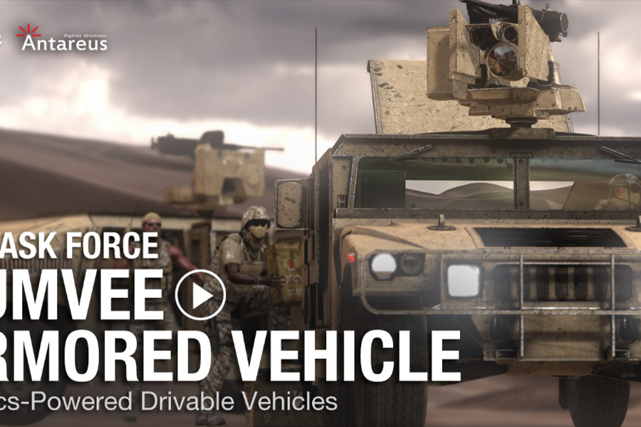 iclone战车UN Task Force – Humvee Armored Vehicle