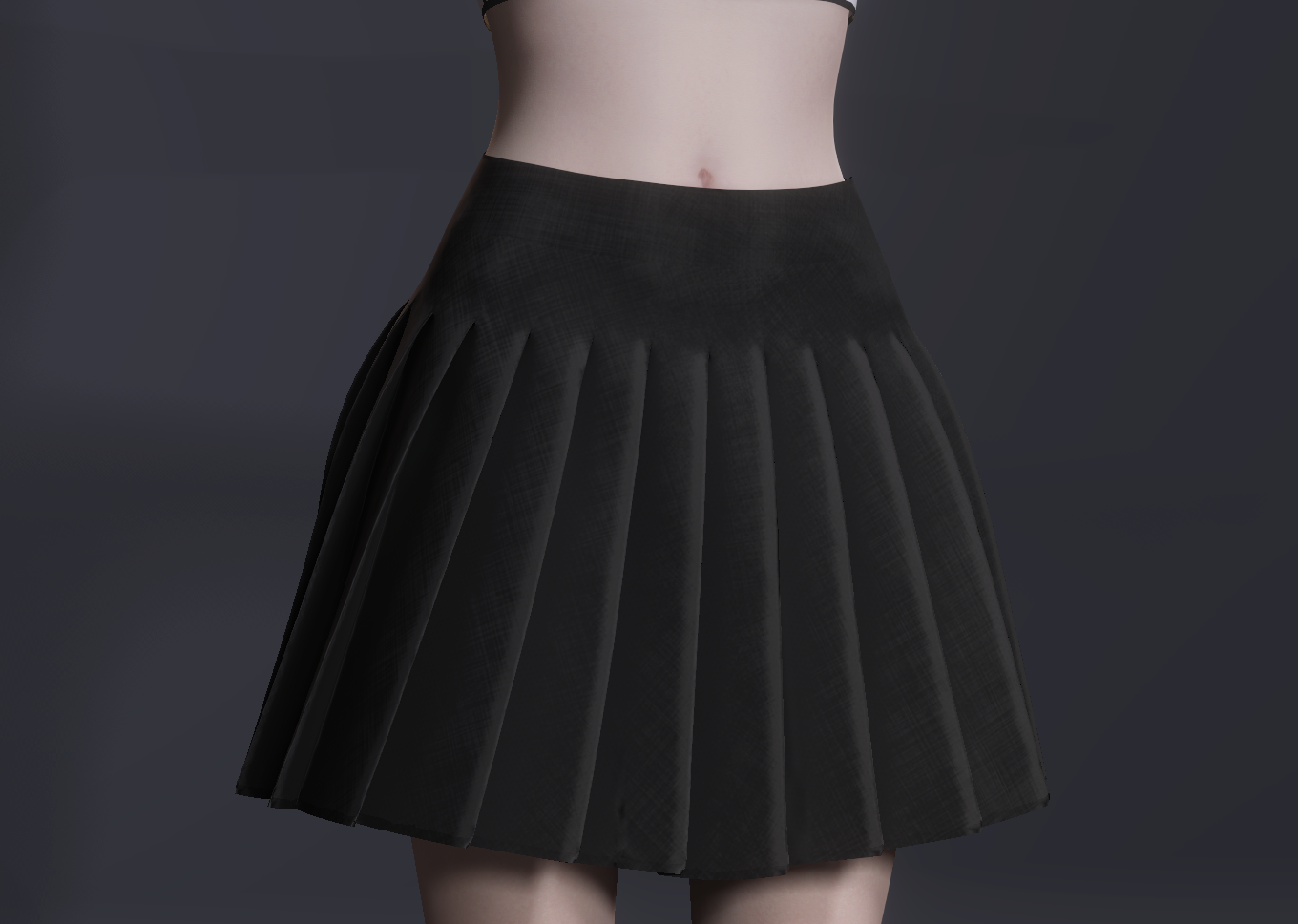 CC角色，小姐姐角色加mini裙子，可以保存后给其他角色穿戴